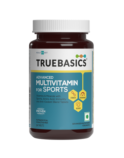 Advanced Multivitamin For Sports & Fitness, 30 Tablets | With Amino Acid, Energy, Antioxidant & Immunity Blends, 24 Vitamins & Minerals | For Immunity & Energy