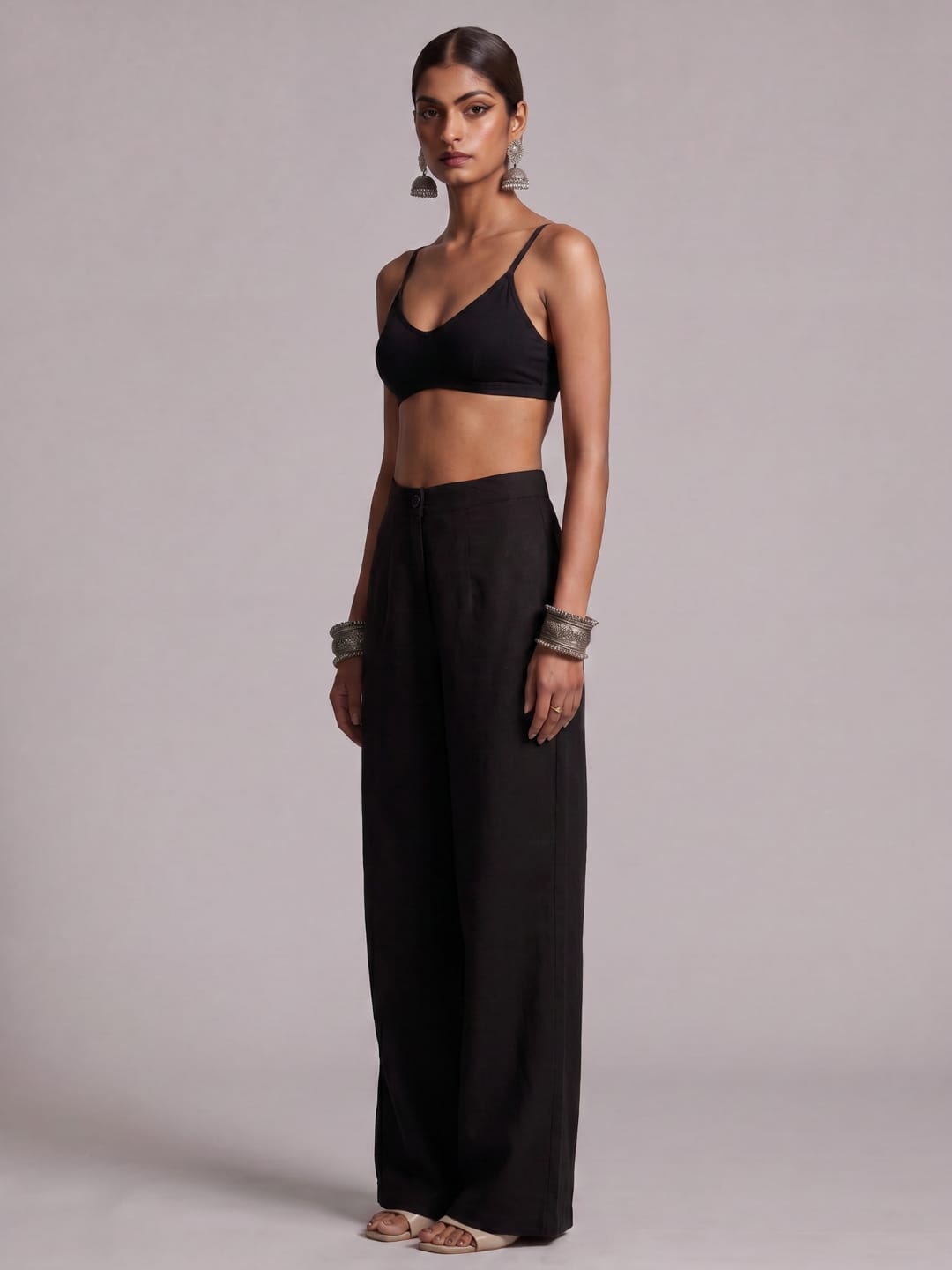 Black Loose fitting pants