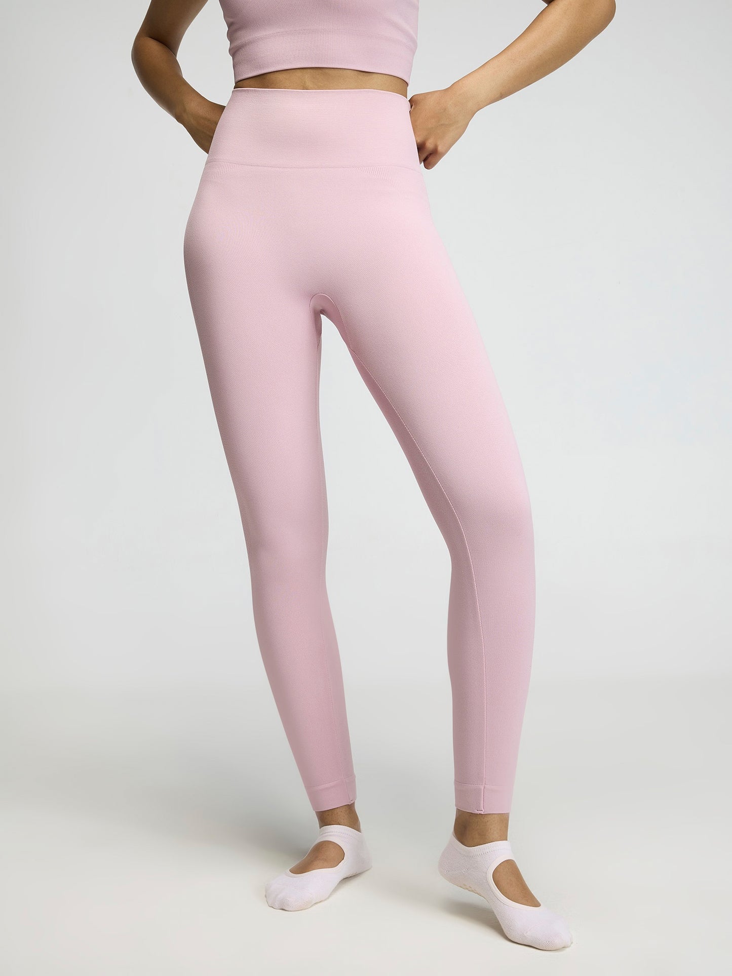Pink Sky-Rise Leggings