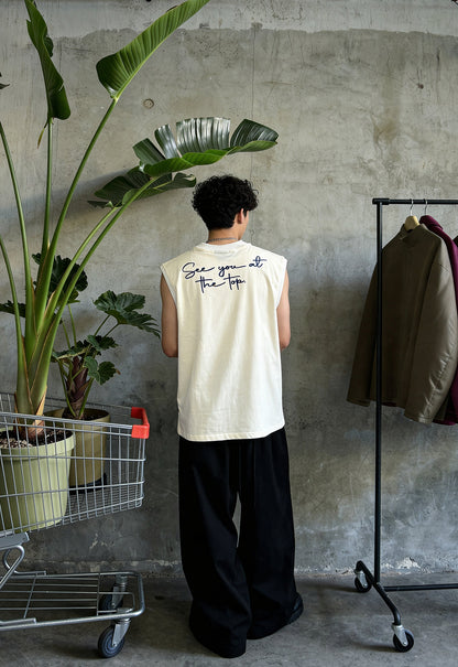 At The Top Cream Vest