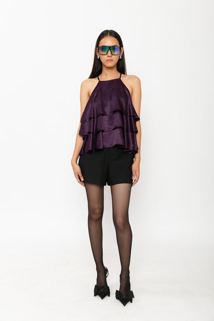 Contemponari-Bittersweet Top-Purple