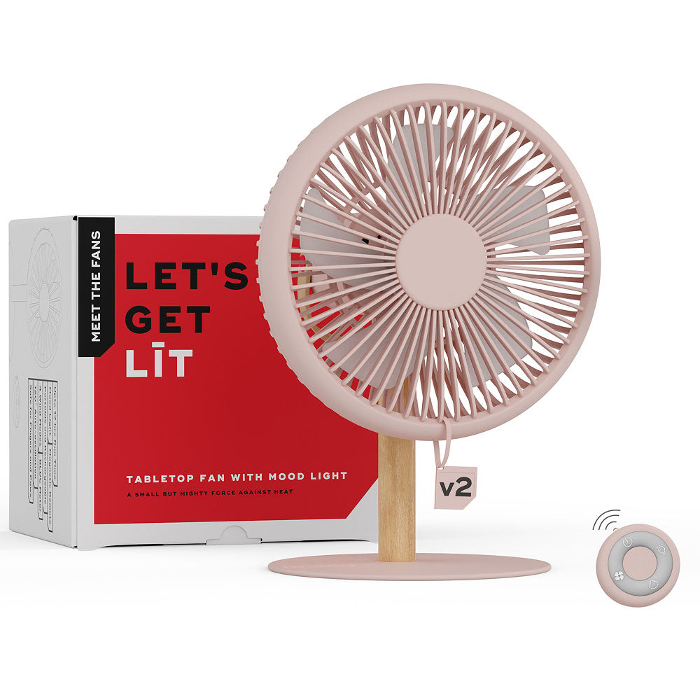 NUUK LIT v2  Table Top Fan with Mood Light