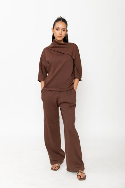 Contemponari-Hot Cocoa Top-Brown