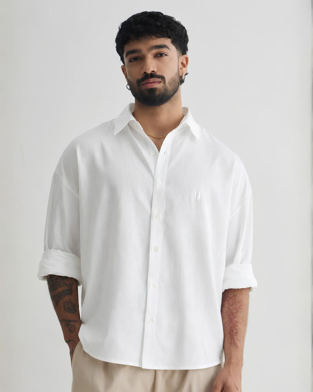 White Linen Shirt