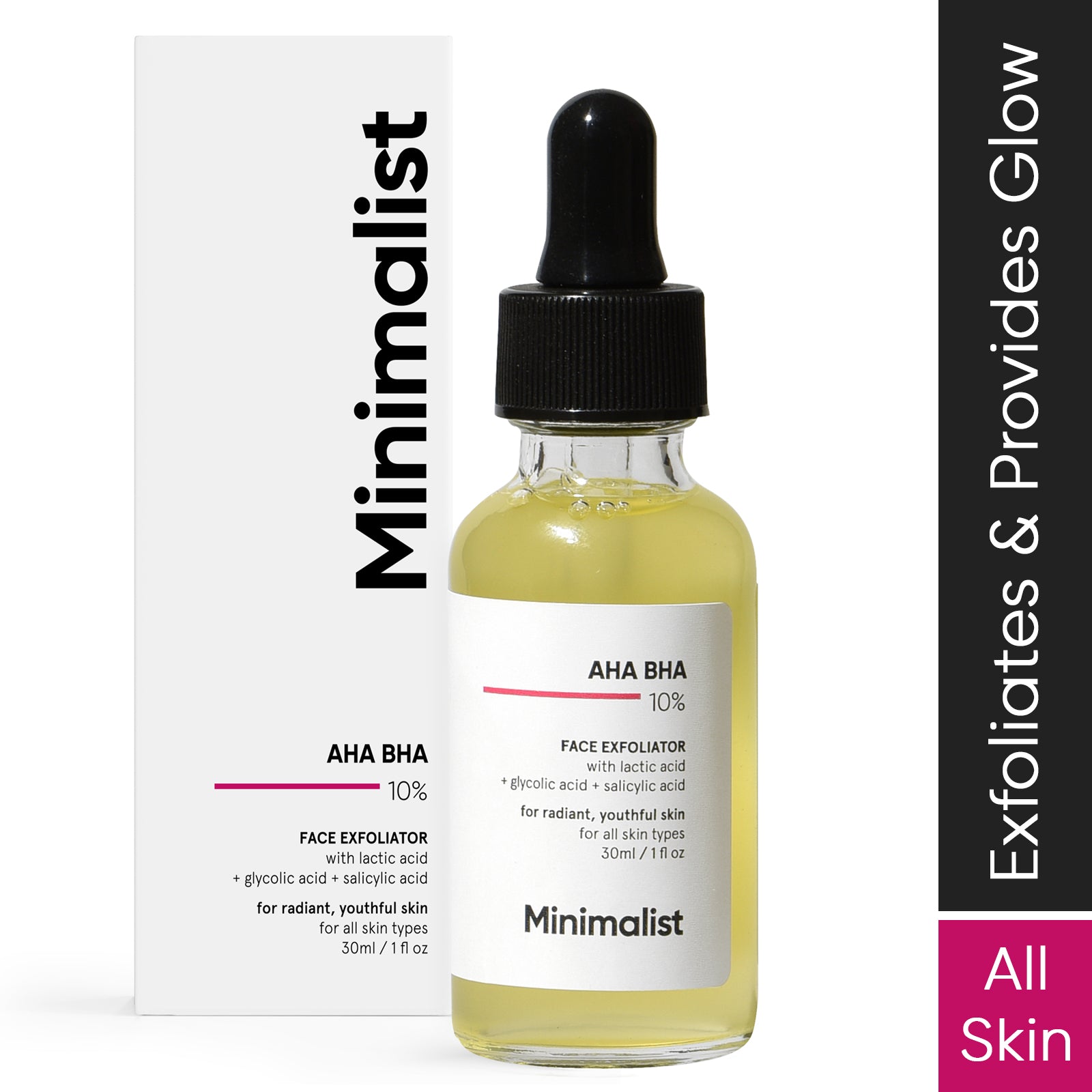 Minimalist AHA BHA 10% Face Exfoliator 30ml | Minimalist at Broadway