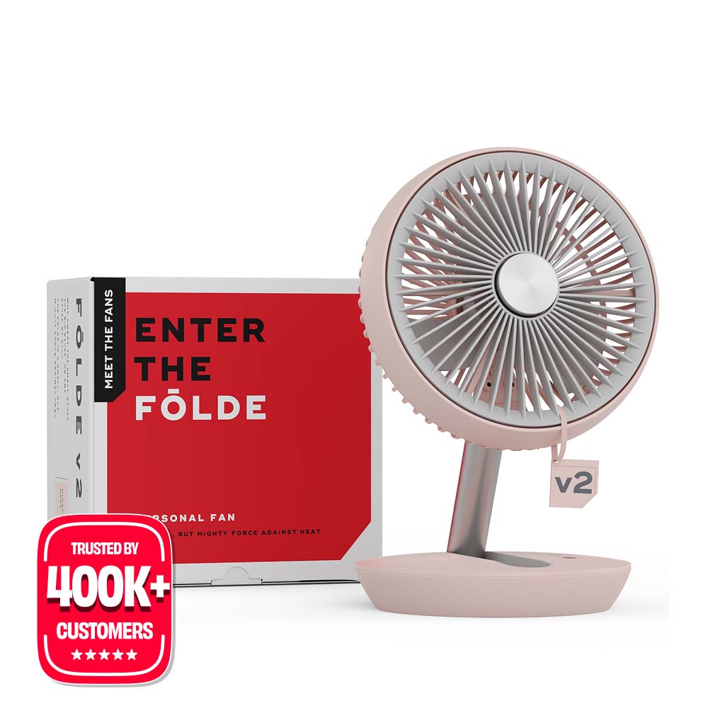 FOLDE v2 | All Day Wireless Rechargeable Folding Fan