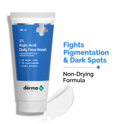 1% Kojic Acid Face Wash with Niacinamide & Alpha Arbutin For Dark Spots & Pigmentation - 100ml