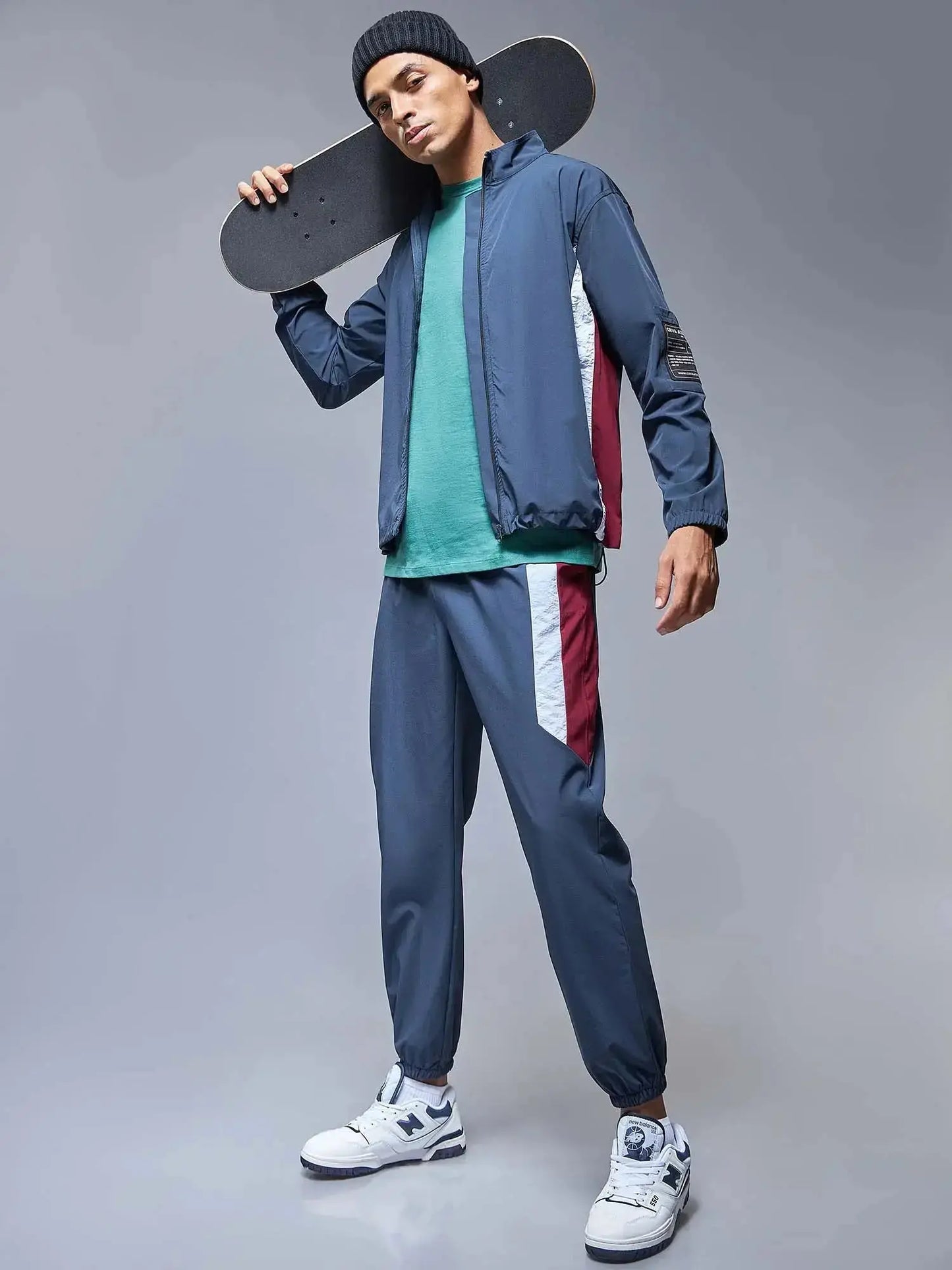 Navy Windbreaker Joggers