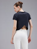 Black Overlap Tee | Cava at Broadway