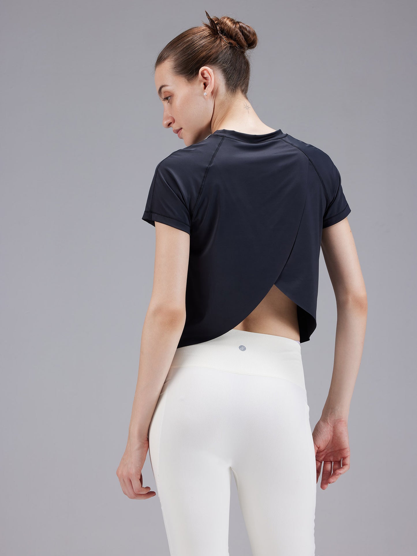 Black Overlap Tee | Cava at Broadway