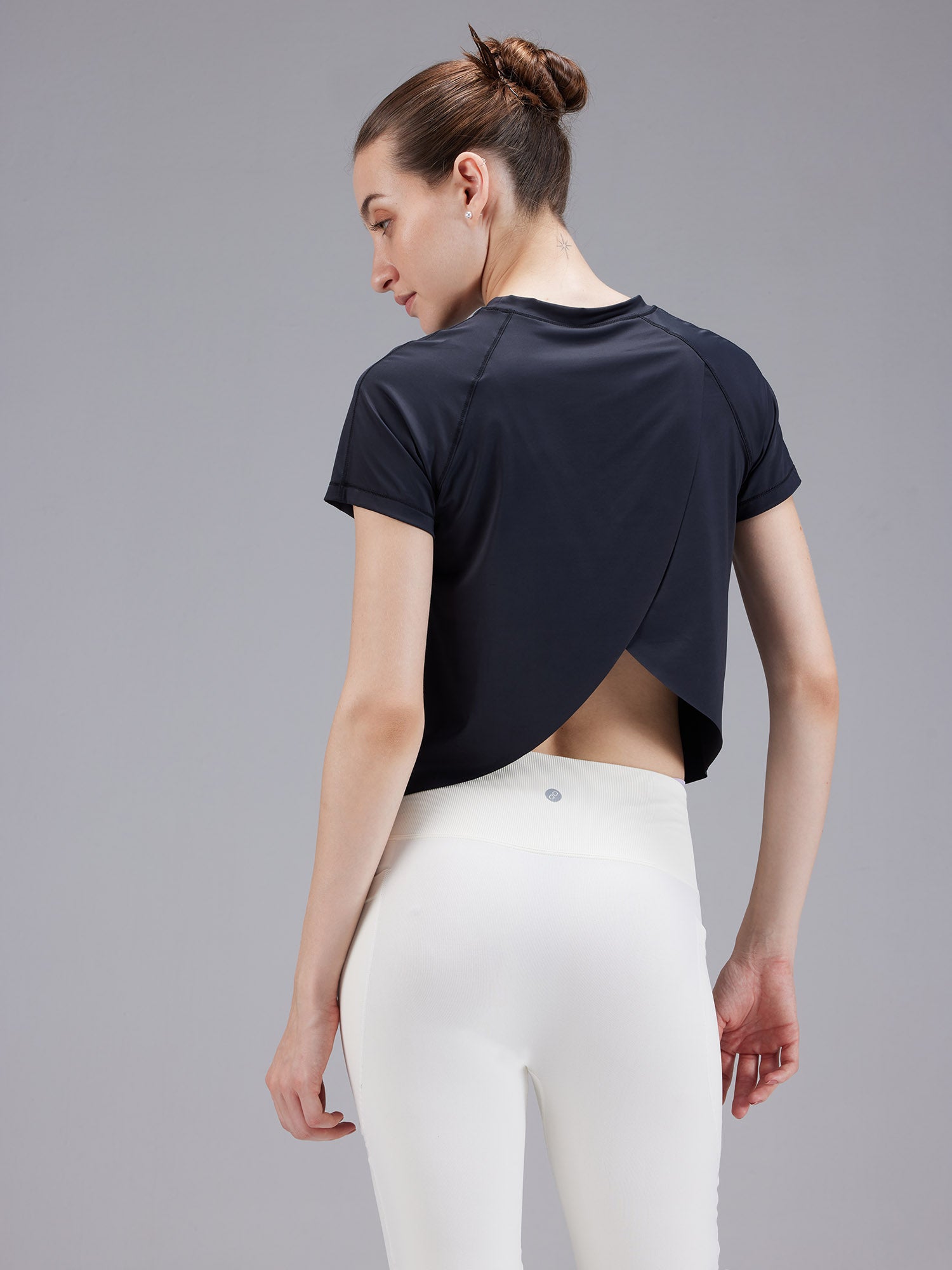 Black Overlap Tee | Cava at Broadway