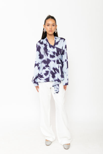 Contemponari-Magnolia Top-Blue