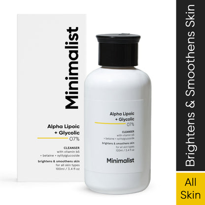 Minimalist Alpha Lipoic + Glycolic 07% Cleanser 100ml