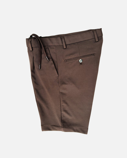 Bare Brown Knit Shorts - Brown