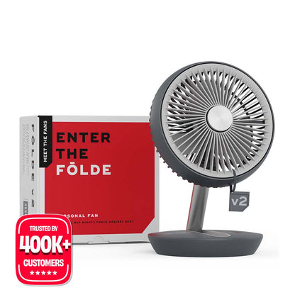 FOLDE v2 | All Day Wireless Rechargeable Folding Fan