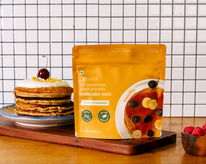 Cosmix No-Nonsense Plant Protein Pancakes - Kerala Vanilla White & Brown | COSMIX at Broadway