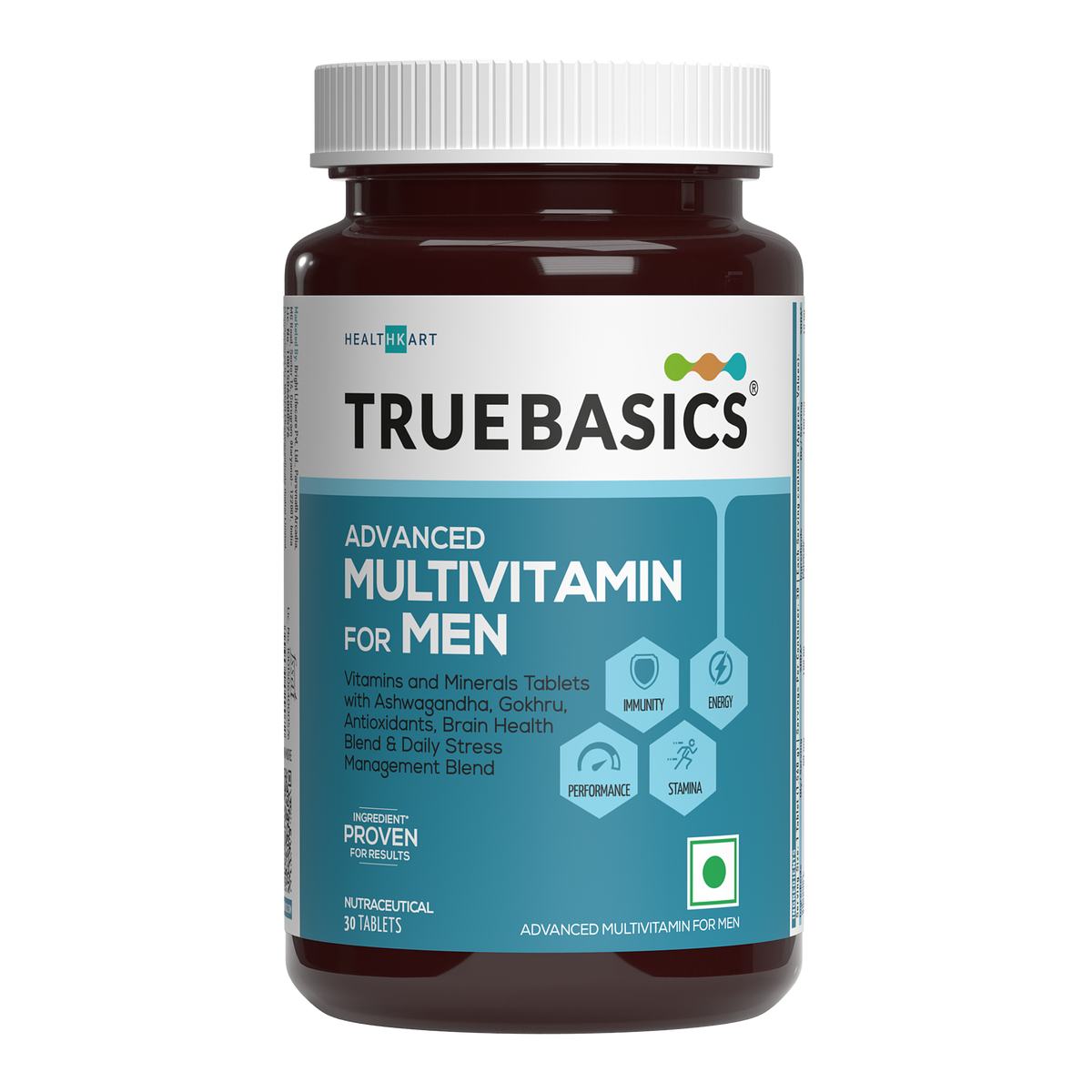 Advanced Multivitamin For Men, 30 Tablets | With Ashwagandha, Gokhru & Kawach, Vitamin D3 and Multiminerals | For Immunity, Energy, Strength & Stamina
