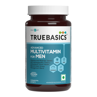 Advanced Multivitamin For Men, 30 Tablets | With Ashwagandha, Gokhru & Kawach, Vitamin D3 and Multiminerals | For Immunity, Energy, Strength & Stamina