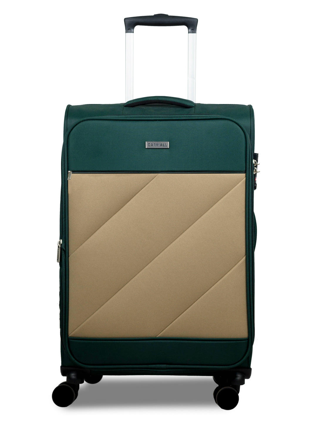 Carriall Slash Medium Size Green Check-in Luggage