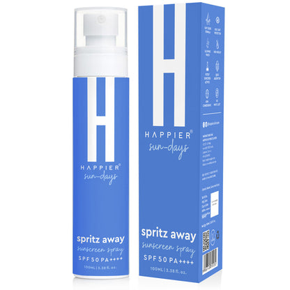 Happier Sun-days Sunscreen Spray SPF 50 PA++++ - Experience the Ultimate Sun Protection 100ml