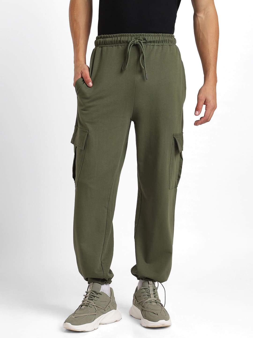 Relaxed Fit Cargo Joggers