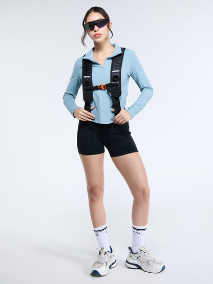 Sky Blue Zip-It-Up Top