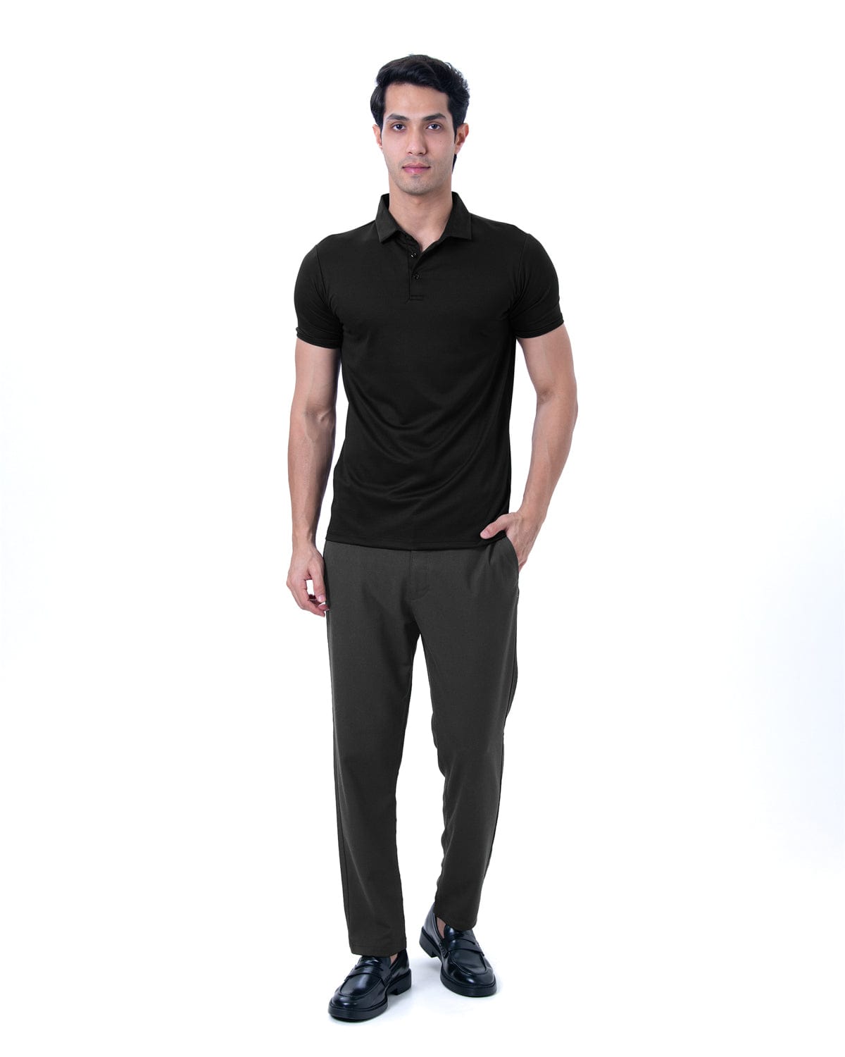 Cardinal Polo Twill - Raven Black