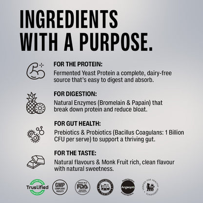 Cold Coffee Fermented Yeast Protein - 1Kg Jar