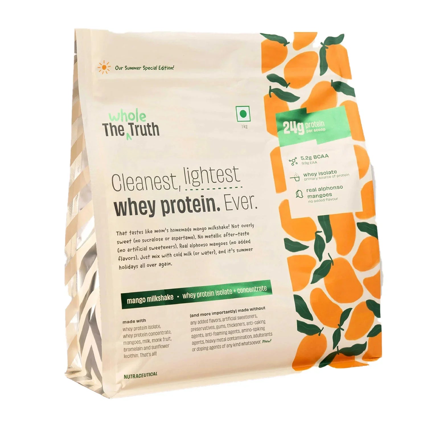 The Whole Truth 24g Whey Protein Isolate + Concentrate - 1kg | The Whole Truth Foods at Broadway