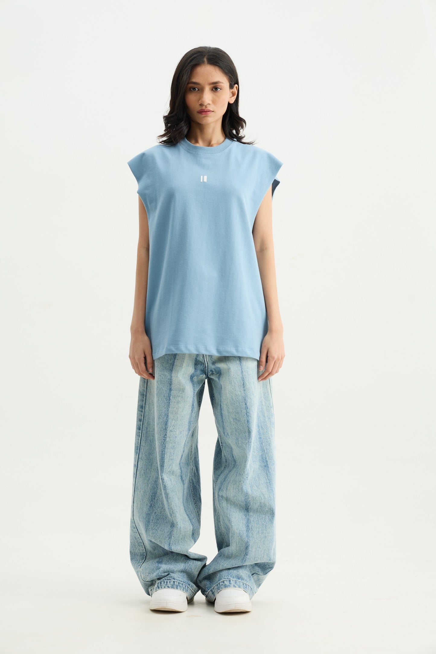 Chapter2Drip Blue solid vest â€” view 4