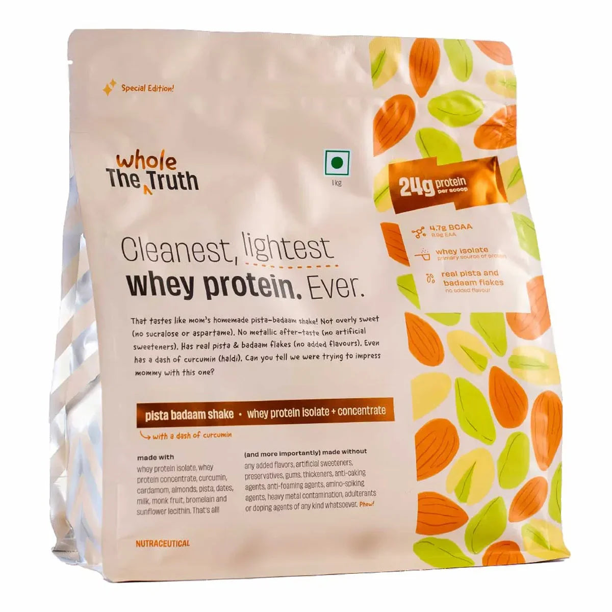 The Whole Truth 24g Whey Protein Isolate + Concentrate - 1kg | The Whole Truth Foods at Broadway