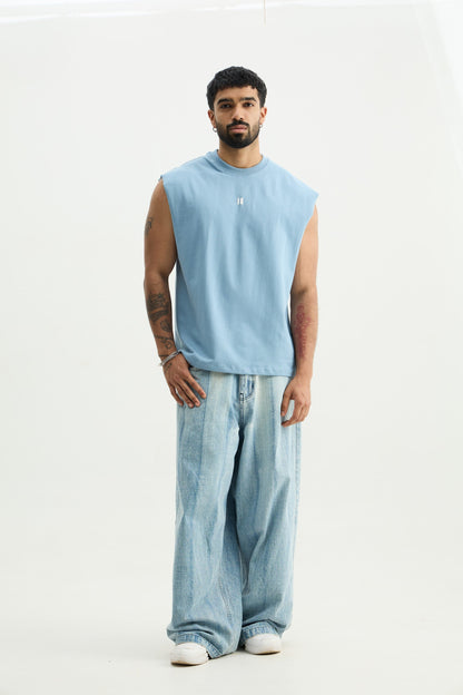 Chapter2Drip Blue solid vest â€” view 5