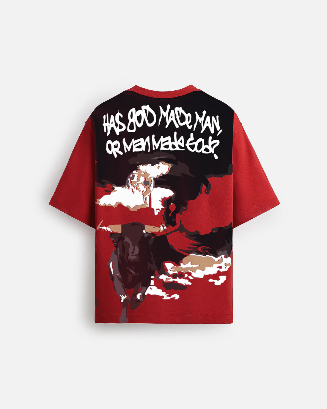 1sfaith  Bloodred Oversize Tee | Esthreall at Broadway