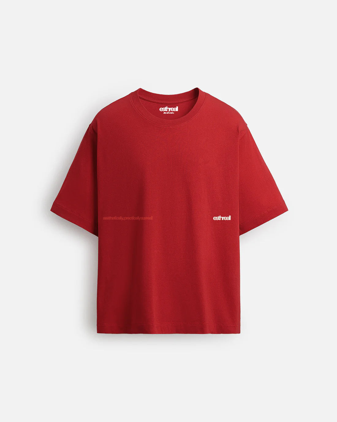 1sfaith  Bloodred Oversize Tee | Esthreall at Broadway
