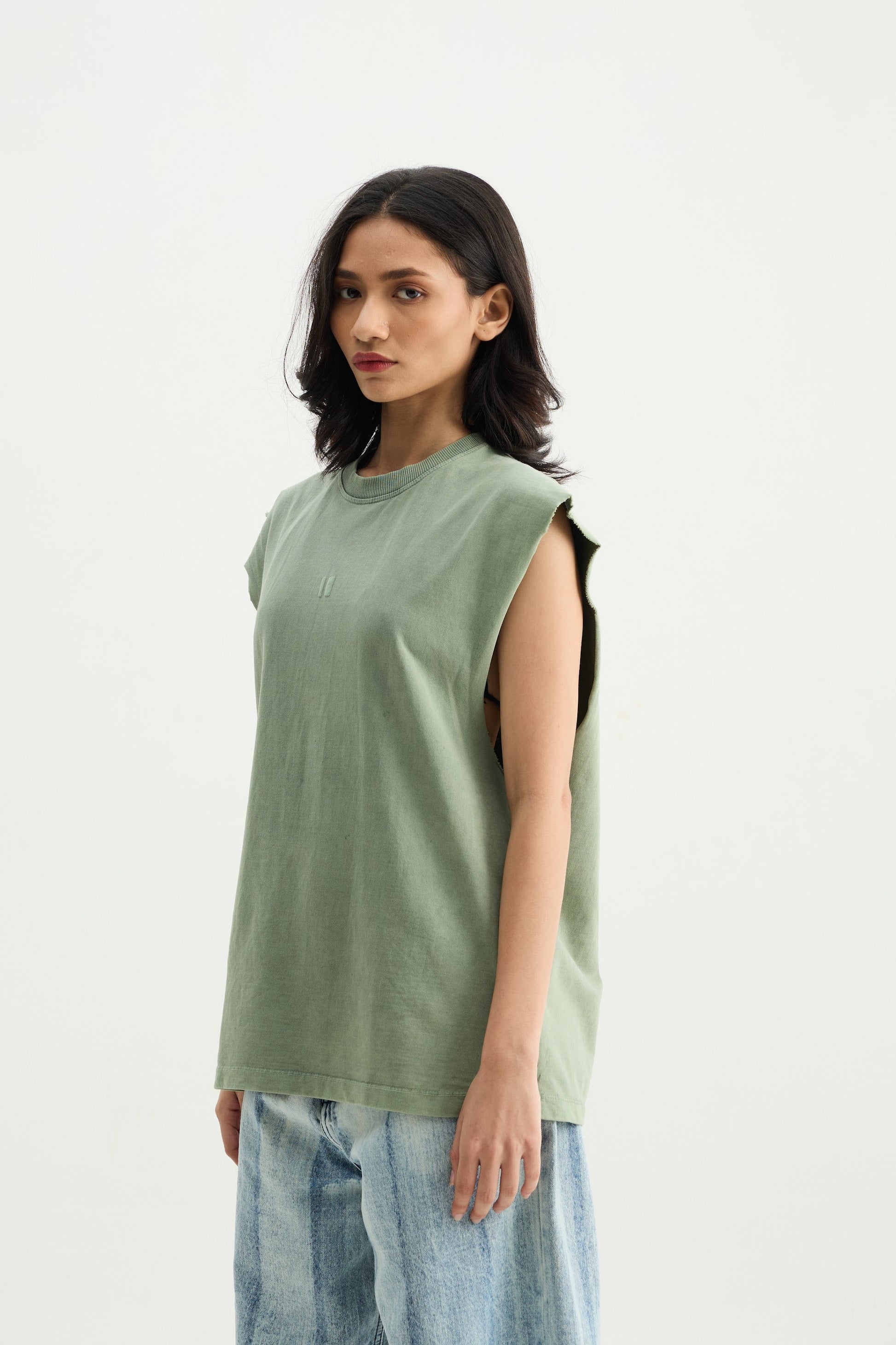 Green Washed Vest - image 5