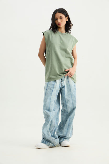 Green Washed Vest - image 6