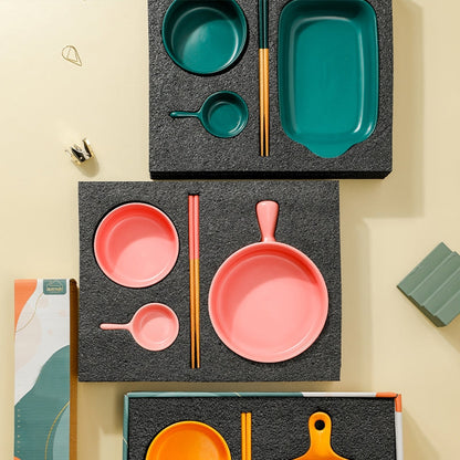 Meraz Emerald Green Serving Set (4 Pcs)