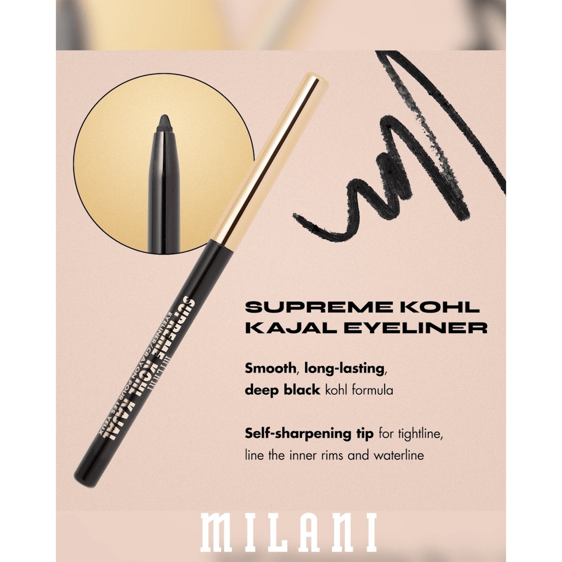 Supreme Kohl Kajal Eyeliner | Milani at Broadway