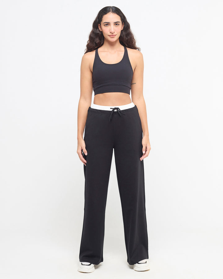 Essential Double Waistband Pants | Hunnit at Broadway