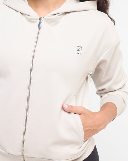 Essential Full Zipper Jacket | Hunnit at Broadway