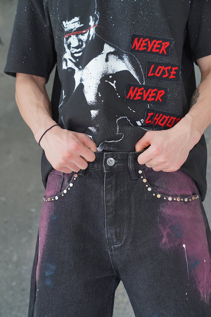 PURPLE STATIC VALKYRE JEANS