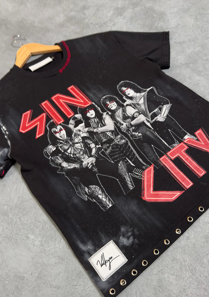 WELCOME TO SIN CITY V1 Printed Tshirt | VALKYRE at Broadway