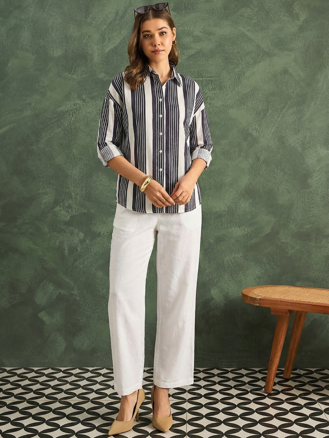 Pure Cotton Striped Shirt