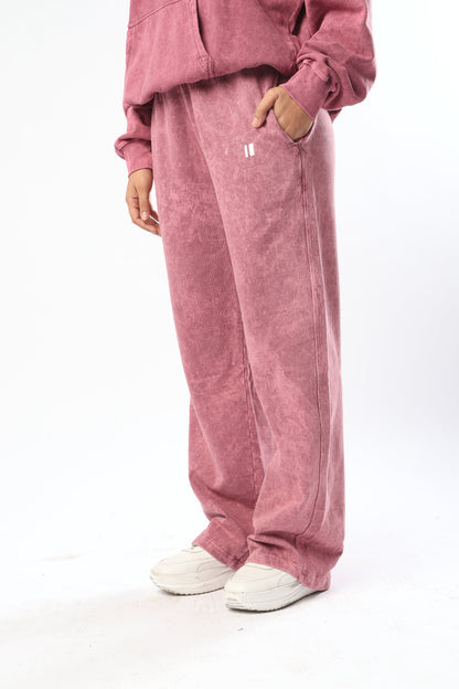 Burgundy washed Sweatpants