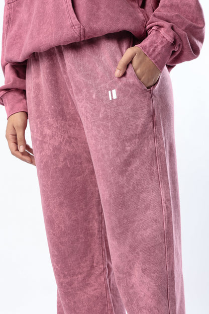 Burgundy washed Sweatpants