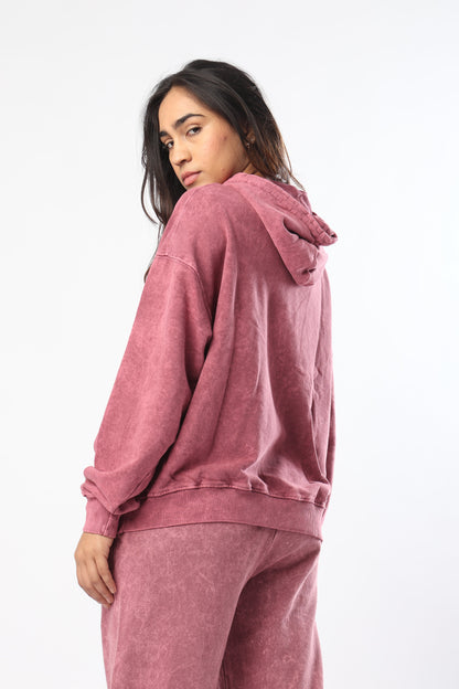 Burgundy washed Sweatpants