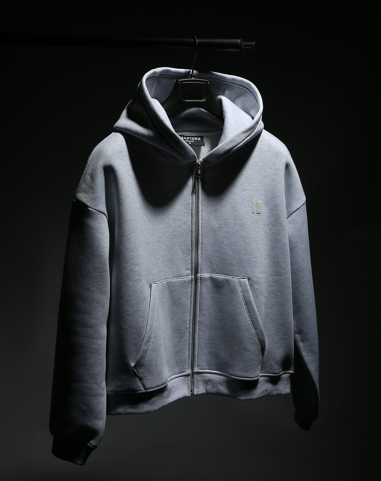 Milange Grey Everyday Zipper Hoodie