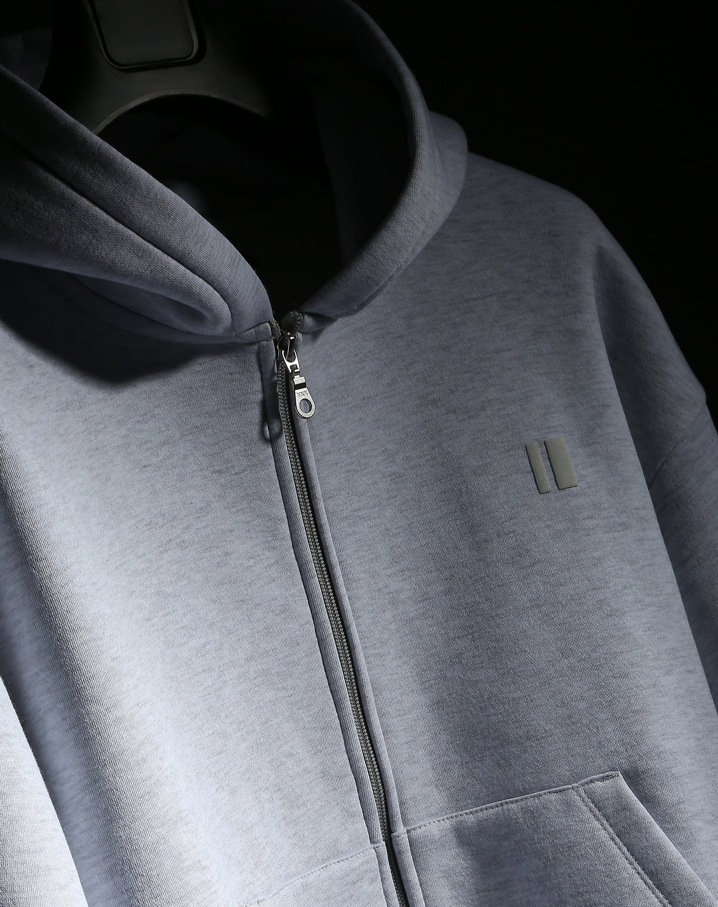 Milange Grey Everyday Zipper Hoodie