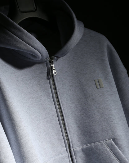 Milange Grey Everyday Zipper Hoodie