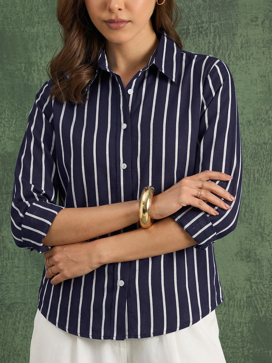 Pure Cotton Striped Shirt